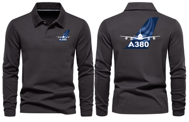 AIRBUS A380 LONG SLEEVE POLO